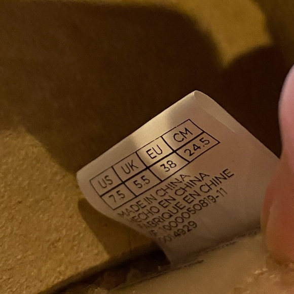 NIB Toms Classic Blue Glitter Sugar Cookies Faux Shearling Slip On Shoes, 7.5 - Picture 8 of 9